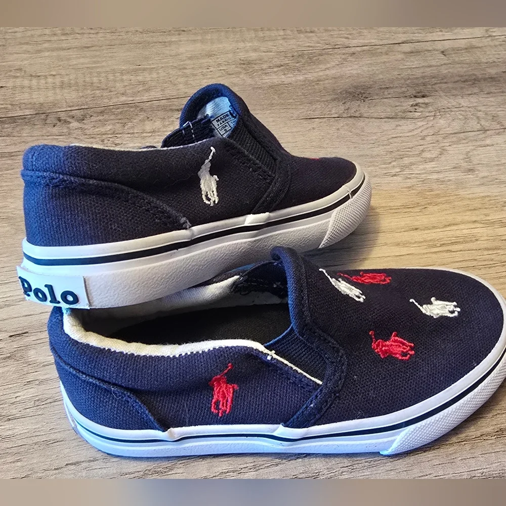 Polo by Ralph Lauren Keaton Allover Pony Slip On Sneakers - Picture 1 of 6